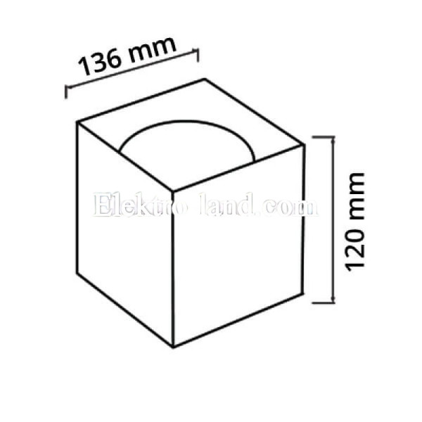Накладной светильник LED 10W HOROZ SANDRA-SQ10 4200K квадрат